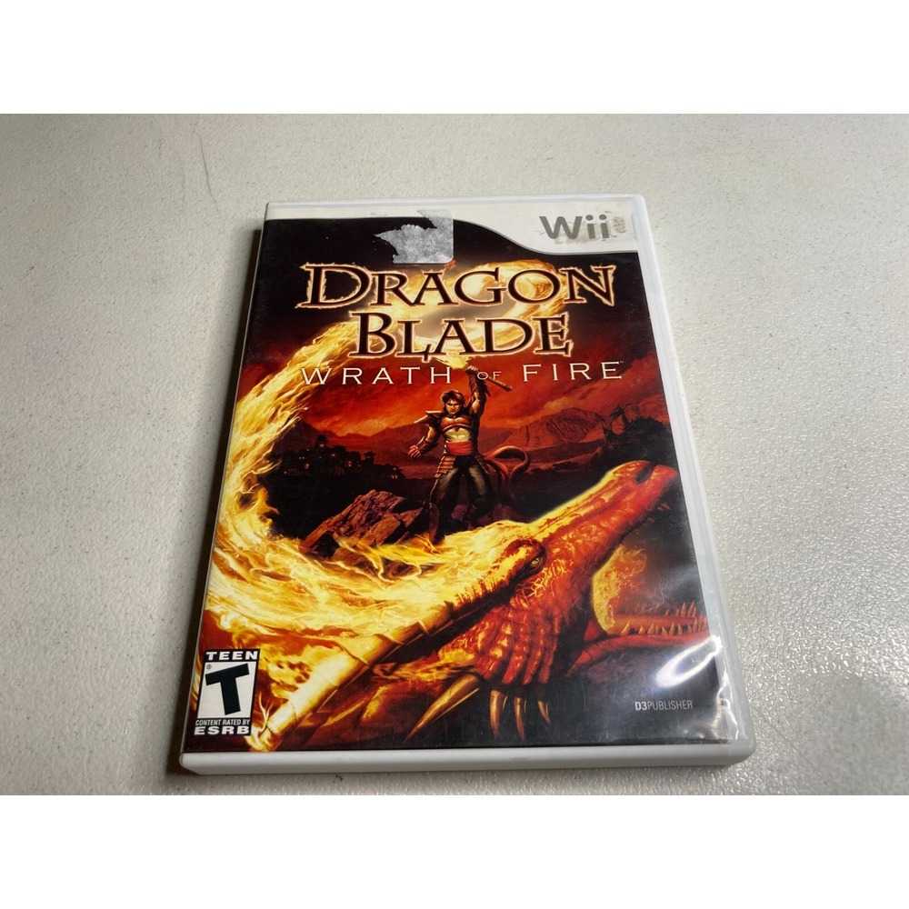 Dragon Blade Wrath of Fire Nintendo Wii 2007 Complete Tested Action Adventure
